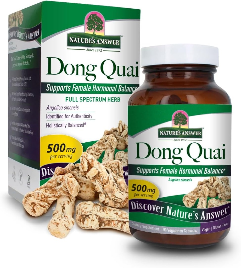 Het antwoord van de natuur Dong Quai Root 1000mg 