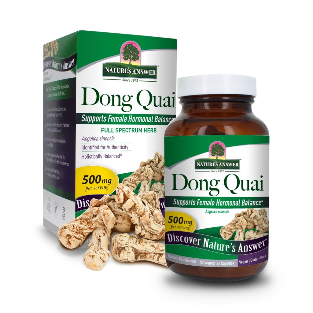 Het antwoord van de natuur Dong Quai Root 1000mg 