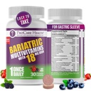 ProCare Health Bariatric Chewable Multivitamine met ijzer 18mg (30 tabletten) - Fruit Punch Flavor Bariatric Multivitamine Kauwbaar voor Gastric Bypass & Sleeve Gastrectomie Patiënten* (1 maand levering)