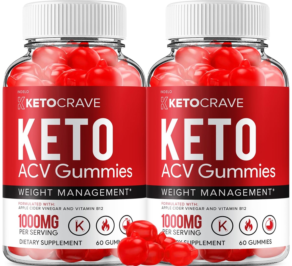 (2 Pack) Crave Keto ACV Gummies - Advanced Formula Crave Keto Plus ACV Weight Management Gummies Apple Cider Vinegar Crave ACV Gummies Dieet Supplement Reviews Mannen Vrouwen (120 Gummies)