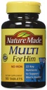 Natuur gemaakt Multivitamine voor hem, Mannen Multivitamine voor dagelijkse voedingsondersteuning, 90 tabletten (verpakking van 3)