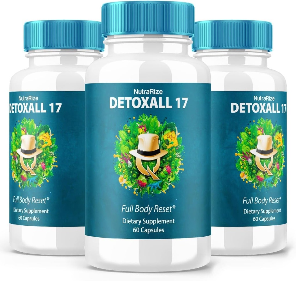 (3 Pack) DetoxAlle 17, DetoxAlle 17 volledige body resetten, DetoxAll17 Dieetsupplement voor de algehele gezondheid en welzijn, maximale sterkte all-natuurlijke pillen om energie te verhogen, Detox Alle 17 Review (180 Capsules)