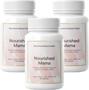 Nourished Mama Prenatal Multi Vitamin - Vegan Multivitamin for Preconception, Pregnancy, Postpartum and Breastfeeding Support - Iron-Free with Methylated Folate & High Dose Choline - 270 Capsules