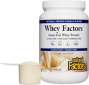 Wei Factoren door natuurlijke factoren, Gras Fed Wei Proteïne Concentraat, Aids Muscle Development en Immune Health, Franse Vanille, 12 Oz