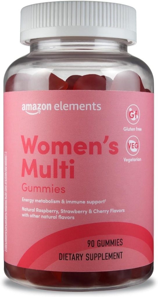 Elementen - Volwassen vrouwen Organische Multivitaminen, 90 Gummies (30 porties), Vegetarisch, Glutenvrij (voorheen Revly)