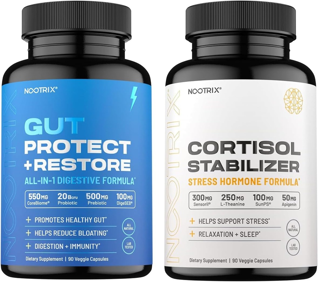Nootrix Cortisol Stabilisator en Manager & Gut Health Ondersteuning