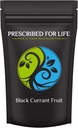Voorgeschreven voor het leven Black Currant Fruit Powder, Black Currant Superfood Powder for Smoothies, Rich in Vitamine C and Anthocyanins (56g)