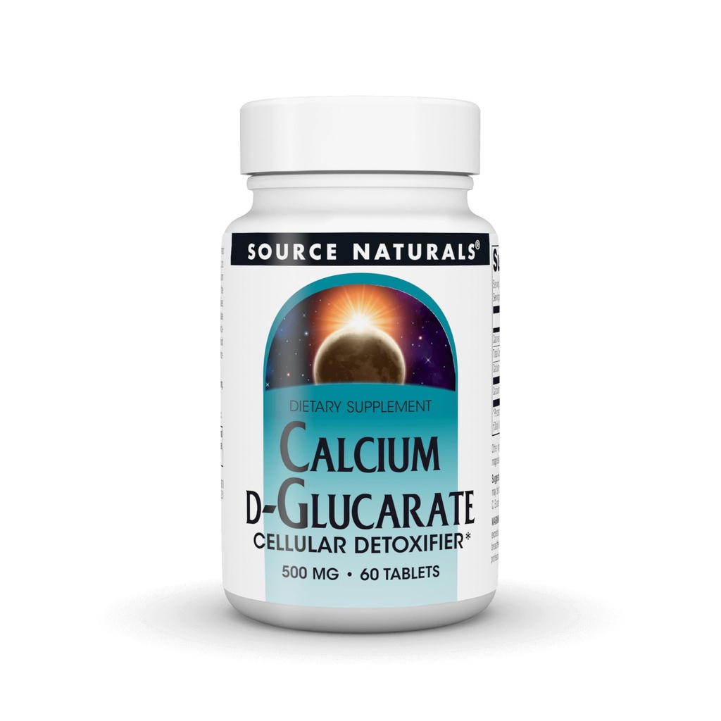 Bron Naturals Calcium D-Glucaraat 500mg Cellulair Ontgifter - 60 tabletten