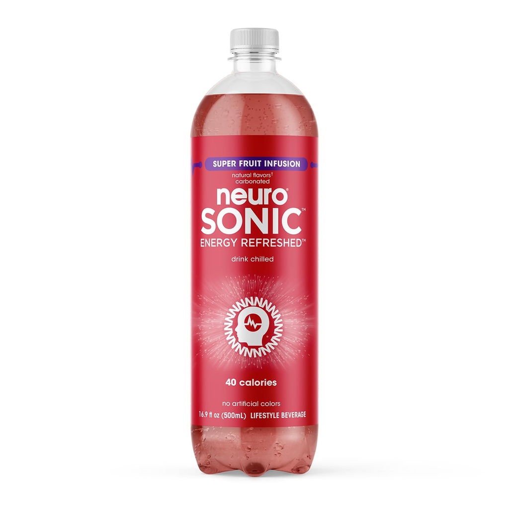 Neuro Sonic Energy Refreased Super Fruit Infusie, 16,9 floz