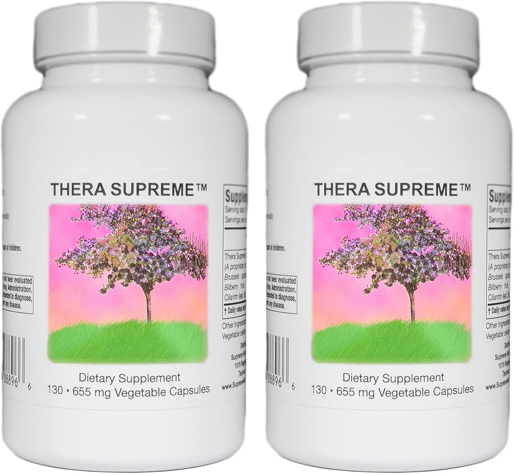 Supreme Nutrition Thera Supreme, 130 Pure Kruidencombinatie Vegetarische Capsules 2 Pack