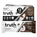 Truth Bar Healthy Snack, Omega 3 from Chia, Plant based, Prebiotics & Probiotics, High fiber, Low sugar, Keto, Kosher, Dark Chocolate, Vegan, Gluten Free, 12 Ct, 45g ea.