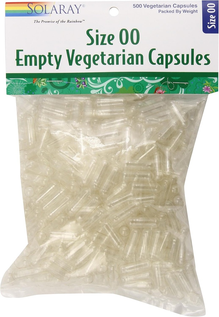 SOLARAY Lege Vegetarische Capsules, maat 00, 500 Tellen