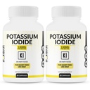 (2 verpakkingen) Kaliumiodide Capsules 130 mg dosis - 60 porties - Schildklierondersteuning en verdediging - KI Kaliumjodium thyroid ondersteuning vitamines