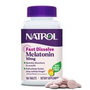 Natrol Snel oplossen Melatonine 10 mg, Melatonine Supplementen voor Rustige Slaap, Slaap Ondersteuning voor volwassenen, 100 Citrus-gearomatiseerde tabletten, Tot een 100 dagen aanbod