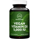 MRM Nutrition Vitamin D3 5.000 IE - Voor vrouwen en mannen - High Potency Pure Cholecalciferol from Lichen, Vegan Calcium Absorptie Ondersteuning voor Bone & Immune Health - Non-GMO & Gluten-Free - 60 porties