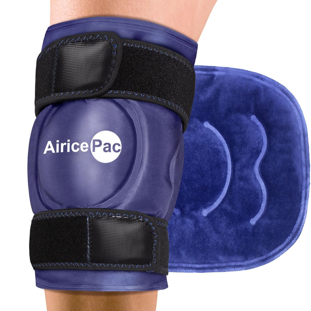 Ice Pack for Knie Pain Relief, Reusable Gel Ice Wrap for Injuries, Swelling, Knie Replacement Surgery, Cold Compress Therapy for Artritis, Meniscus Tear and ACL, Blue