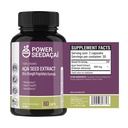 Power Seed Acai - Nitric oxide Booster. Ondersteunt de bloedstroom, bloedsuiker niveaus, metabolische functie en energie. Super Sterke Antioxidant. Cafeïnevrij. Gepatenteerde formule 60 capsules