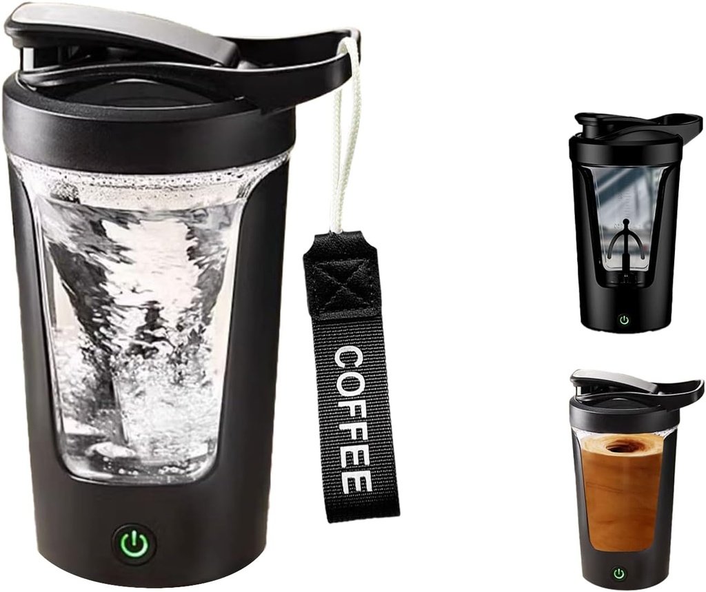 Elektrische Protein Shaker Bottle, Portable Mixer Cup, USB C Oplaadbaar, BPA-Free Tritan, 450ml/16oz, 500mAh, voor Smooth Shakes