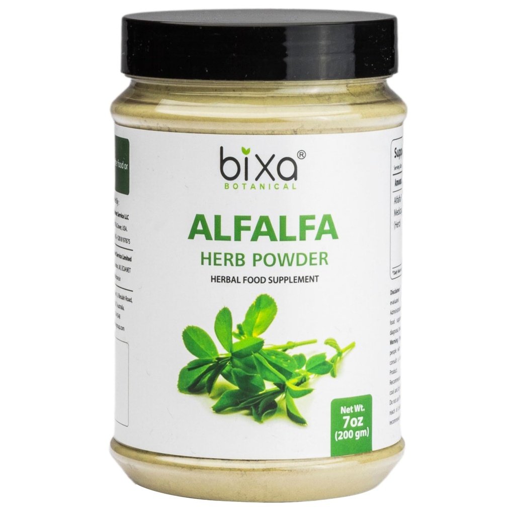 bixa Botanic Alfalfa Powder Pure (Medicago Sativa) Superfood 