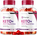 (2 Pack) Premier Keto Plus ACV Gummies voor gewichtsverlies, Premier Keto ACV Gummies, Premier Keto Gummies, Premier Keto+ Gummy Extreme, 2 maanden