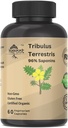 Tribulus Terrestris Supplement voor mannen en vrouwen supplement Booster voor energie, vitaliteit, uithoudingsvermogen en prestaties (verpakking van 60 capsules)