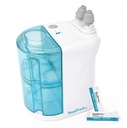 NASALFRESH MD - Dual Powered Nasal Irrigation System Nasal Rinse and Wash - Sinus Decongestant Relief System w/30 Saline Packets - Rechargeable - 1 Set neuskussens - Snurkende remedy
