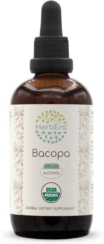 HerbEra Bacopa A120 USDA Organische Tinctuur 