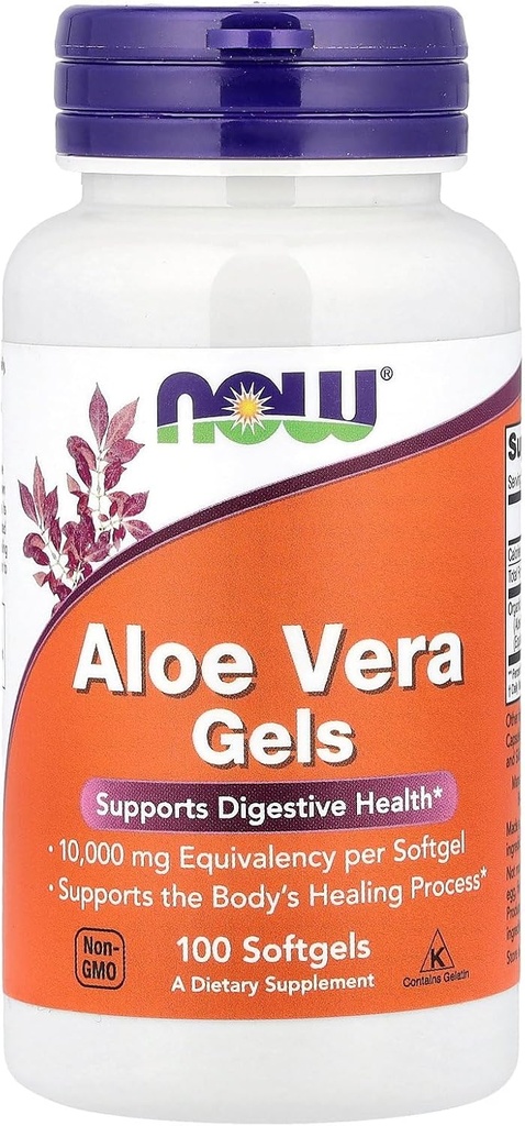 NOW Foods Aloë Vera 10.000 Gels 100 Sgels