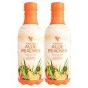Forever Living - Aloe Peaches - Pure Aloë met Real Peach Flavor - Ondersteunt Digestie en Immuniteit - Veganistisch en Glutenvrije - 33,8 fl oz (2-Pack)