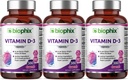 biophix Vitamine D-3 10000 IE 380 Softgels 3 Pack - High-Potency in Extra Virgin Olive Oil Non-GMO Soy-Free ondersteunt sterke botten Immune Health