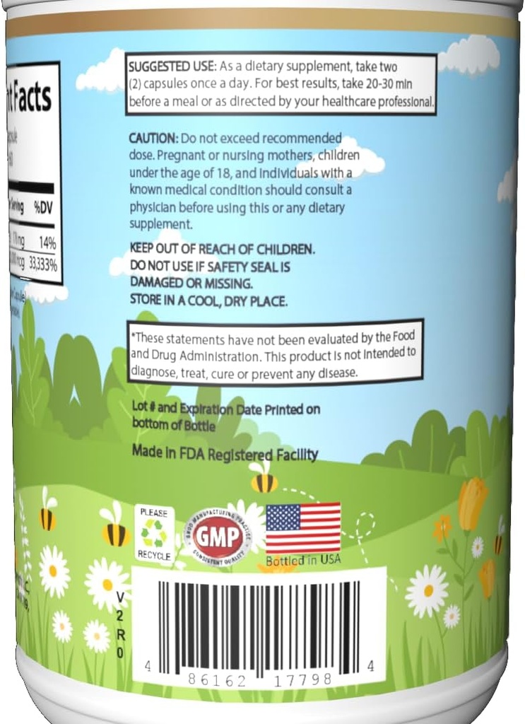 Biotin Capsules - 10.000 mcg per portie - Dieetsupplement voor haar, huid en nagels - 60 Veggie Capsules - Made in FDA Geregistreerde Faciliteit - Fles in USA