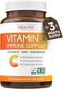 Vitamin C Immune Support Supplement - Immune Boost Blend with Elderberry Vitamin C and Zinc for Daily & Seasonal Support - Magnesium Zinc VIT C & D and Herbal Defense Complex (3 Months Supply)