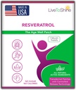 Live naar Shine Resveratrol Patch - Transdermal Topical Plant-Based Antioxidant Ondersteuning voor gezonde veroudering en Wellness - 30 Patches voor vrouwen en mannen - USA Made