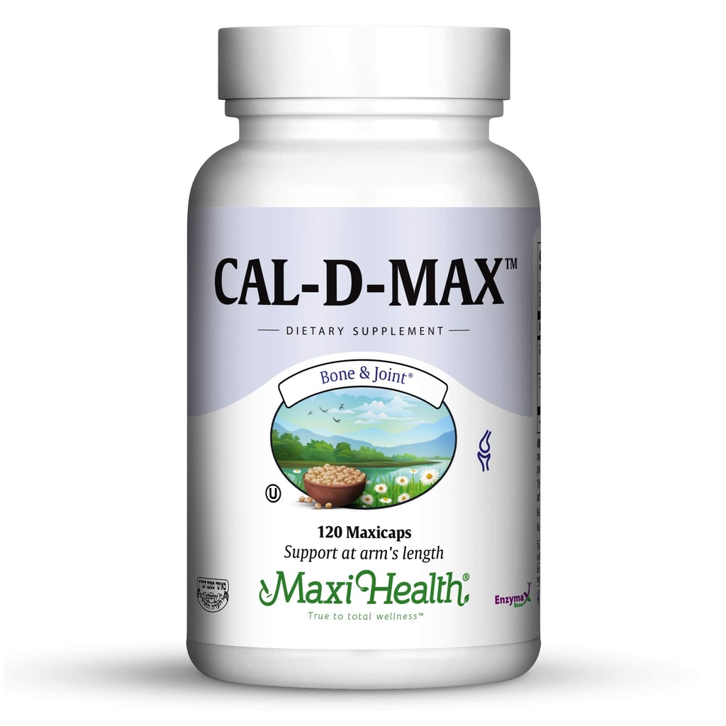 Maxi Health Cal-D-Max - Calcium citraat - met vitamine D3 - Bone Support - 120 capsules - Kosher