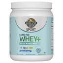 Garden of Life Sport Whey Plus Weight Management met Amino Energy - 20 g Grass Fed Protein Isolaat voor vrouwen en mannen - Vanille Poeder - met Capsimax, 2 miljard CFU Probiotica, ongeveer 15 porties