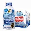 Vitamine Energie Immune+ Extra sterkte Energie Shot Blauw Raspberry 48 Pack, 260mg Natuurlijke Cafeïne, B-Vitaminen, Citicoline, Groene Thee, Immuniteit & Focus Ondersteuning, Zero Sugar, Glutenvrije 1,93 fl oz