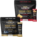 HRDWRK Electrolyte Packets for Hydration Variety Bundle with Magnesium, Kalium Natrium, BCAA's and Glutamine, 