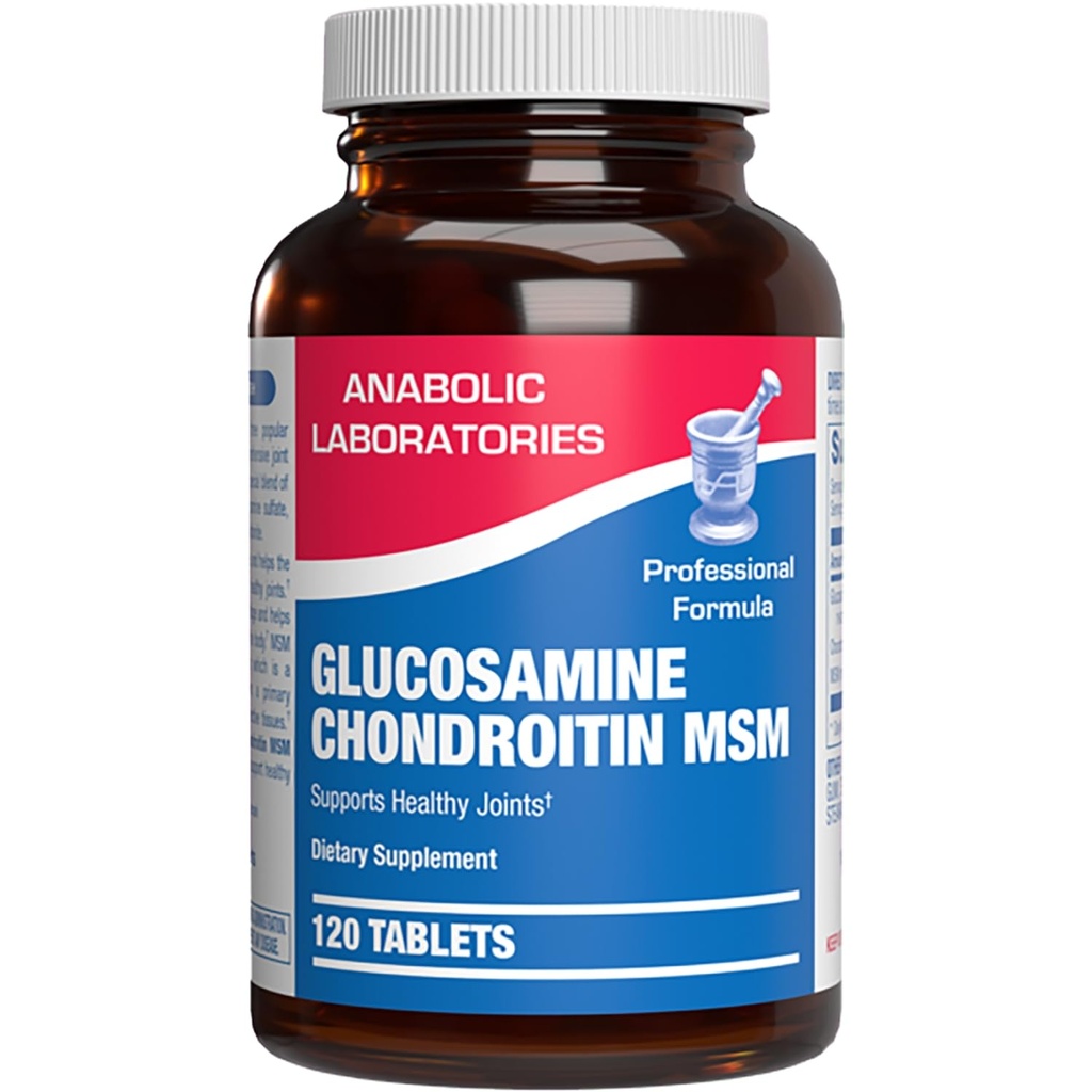 Hoge Absorptie Glucosamine Chondroitin MSM - Klinische Formule Bone Joint Tendon en ligament Supplement met MSM Glucosamine Chondroitin - Non-GMO Glutenvrij & Made in The USA - 120 Servings