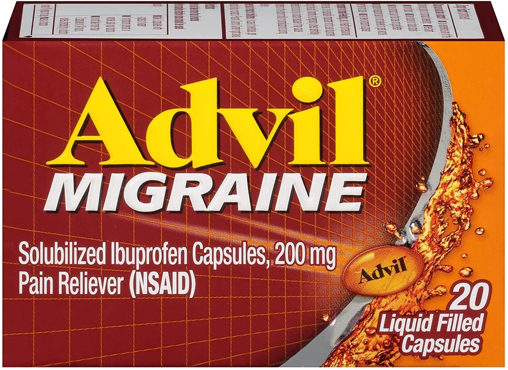 Advil 200 mg Capsules met vloeistof gevuld 20 ea