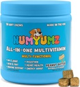 Natuurlijke 15-in-één Complete Dagelijkse Multivitamine Honden Kauwsupplement - Joint Health, Omega-3 Vetzuren, Vitaminen, Immuun Ondersteuning - Smakelijke Treats voor gezonde jas, huid, Bones - 90 Zachte Kauwen