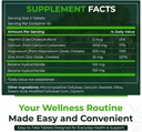 Natuurlijke Nutra 500 Tel, Calcium Magnesium Zink Supplement met Vitamine D3 voor bot sterkte, helpt bij het verbeteren van spijsvertering, gezondheid Glutenvrij en suikervrije, essentiële minerale complex