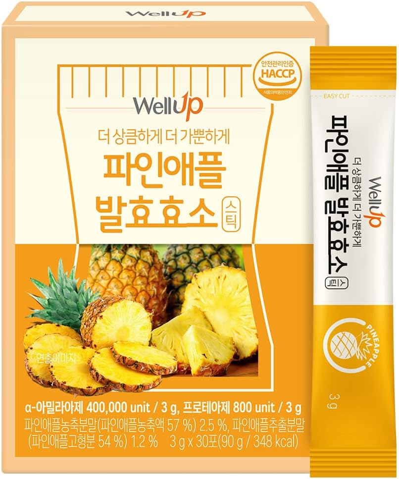 RAWEL Well Up Fermentation Digestieve enzymen (3g x 30ea) / (Cruch Choco/Pineapple) (3g 30sticks, Ananas)
