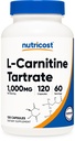 Nutricost L-Carnitine Tartraat 1000mg, 120 capsules - 500mg per capsule (60 porties)