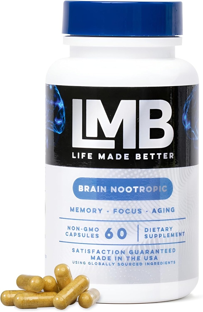 Fast-Acting Nootropics Brain Ondersteuning Supplement voor het geheugen - Verbeter Cognitieve functie en geestelijke helderheid met onze krachtige hersengeheugensupplement - Verbetert de geestelijke focus, geheugen en concentratie