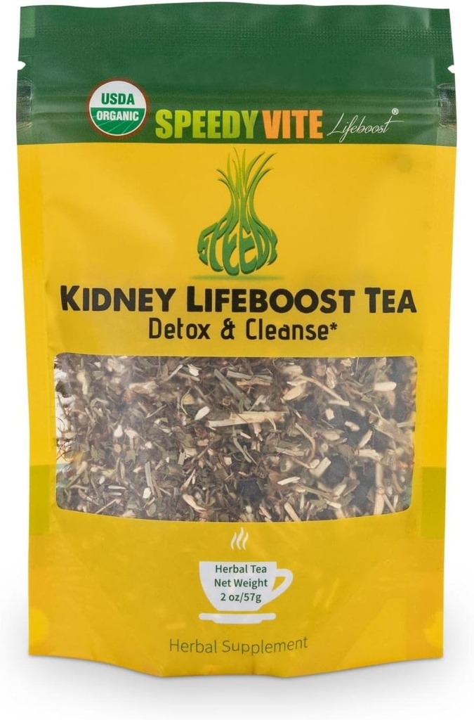 Nierblaas LifeBoost Tea Herbal Supplement - USDA Biologische Reinigingen en Ondersteunt Urinaire Tract Gezondheid - Marshmallow Root Dandelion Leaf Goldenrod Juniper Hydrangea +Meer Natuurlijke Detox