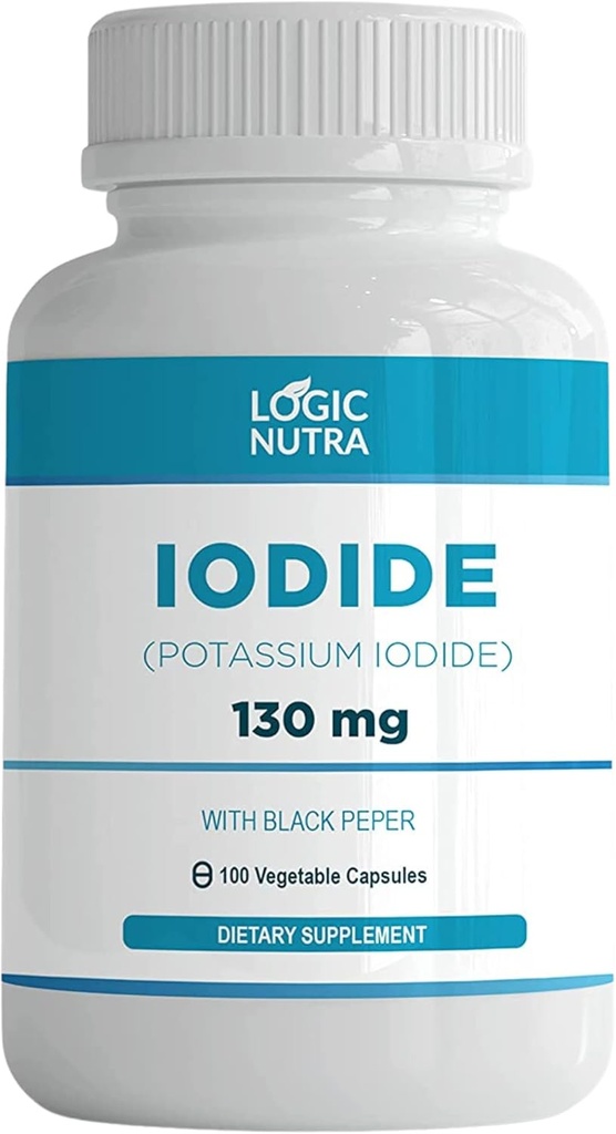 Jodium (Potassium Iodide) 130 mg met 100 plantaardige capsules