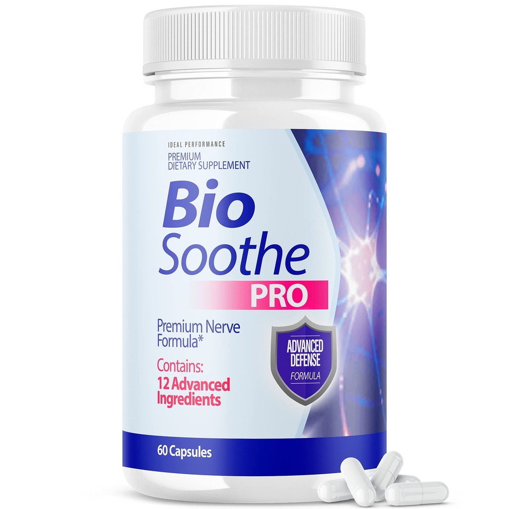 IDEAL PERFORMANCE Biosoothe Pro Neuropathy Treatment Capsule for Nerve Pain Repair Pillen Bio Soothe Premium Formula Supplement Alpha Fix Neeve (60 capsules)