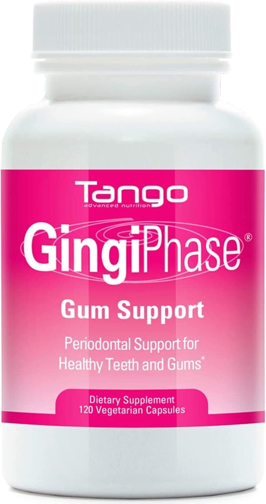 GingiPhase Natural Herbal Dental Support Supplement voor gezonde jongens, tanden en Jaw Circulatie (120 capsules)