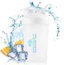 Prodigy Nutrition Labs Premium Shaker Bottle Perfect voor eiwitshakes en preworkout -14 Ounce (White)