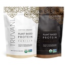 Truvani Plant Based Protein Powder - USDA Certified Organic, Vegan, Non-GMO, Dairy Free, Soy Free, & Gluten Free - 2 Packs of 20 Servings Each (Chocolate & Vanilla)